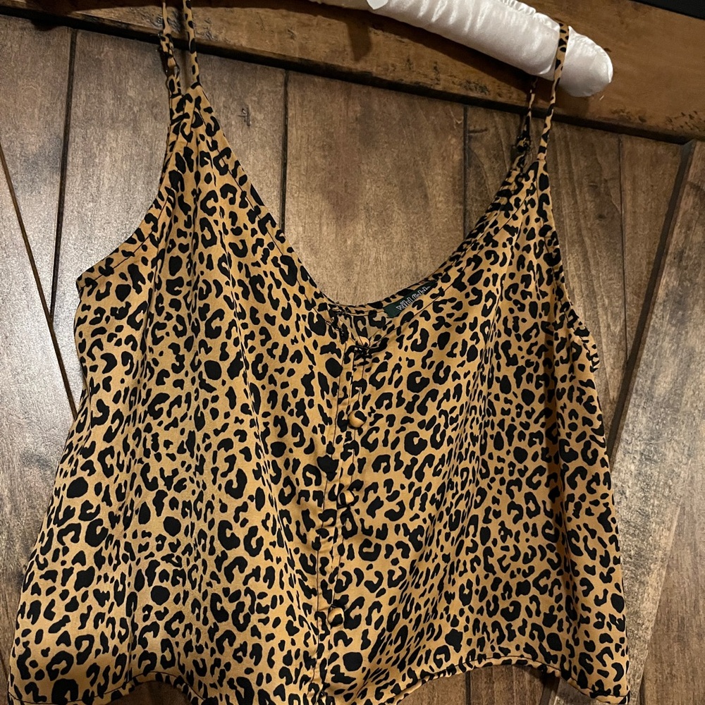 Leopard Print Camisole Top XS 🐆